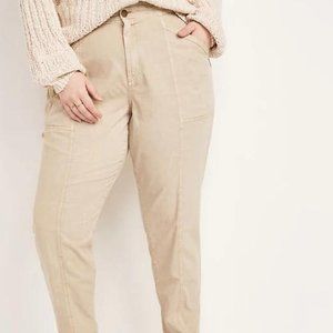 Old Navy High-Waisted Garment-Dyed Utility Pants for Women New